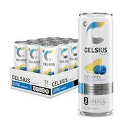 CELSIUS Fizz Free Blue Razz Lemonade Functional Essential Energy Drink 12 Fl ...