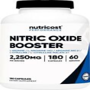 Nutricost Nitric Oxide Booster 750mg 180 Capsules - 2250mg Per Serving - Glut...