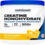 Nutricost Creatine Monohydrate Powder Pineapple Mango 500 Gram - Micronized C...