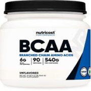 Nutricost BCAA Powder 211 Unflavored 90 Servings - Branched Chain Amino Acids