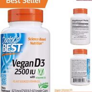 Vitamin D3 2500IU with Vitashine D3, Non-GMO, Vegan, Gluten & Soy Free, Regul...