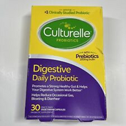 Culturelle Digestive Daily Probiotic 30 Capsules Exp 05/2025 New Sealed