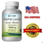 Alpha Lipoic Acid With Biotin (ALA + Biotin) Optimizer 60 Capsules 300mg Bottles