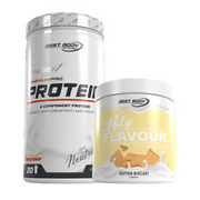 500 g 4K Protein Pulver Gourmet Neutral Best Body Nutrition + 250 g Holy Flavour