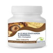 50+ Plus A-Z Multivitamin & Mineral 23 Mikronährstoffe Komplex 60 Gemüse Tabletten Bri