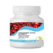 Cranberrysaft 5000mg Extrakt Salicylsäure 120 Tabletten britische Qualität