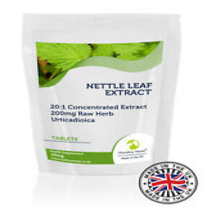 Nettle Leaf Extract Tablets Extract 200mg Raw Herb Pack of 500 BULK