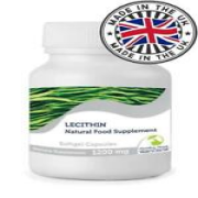 Lecithin 1200 mg 120 Kapseln Nahrungsergänzungsmittel Gehirn- & Nervenfunktion