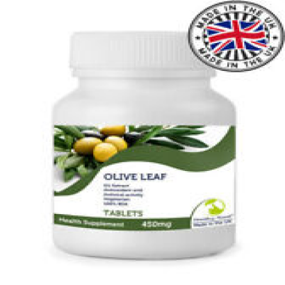 Olive Leaf 450mg Tablets Antioxid Antntiviral - Bottle x 90