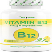 Vitamin B12 Vegan - 365 Lutschtabletten Mit Zitronengeschmack - Premium