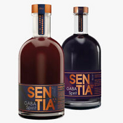 Sentia 20CL 2 Flaschen schwarz & rot limitierte Auflage alkoholfreie Spirituosen Prime Drink