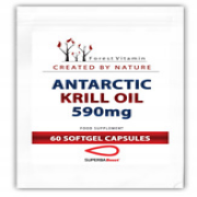 Krill Öl Kapseln 60Stk. 590mg Antarktis Krill Omega 3, ZweiMonate Vorrat EPA&DHA