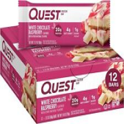 Quest Nutrition Protein Bar Eiweiß Riegel White Chocolate Raspberry 12x60g 12/24
