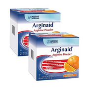 Arginaid Arginine Powder Drink Mix, Orange - Nutritional Needs for Wound Care - 0.32 OZ Packets (14 CT/Pack) (Pack of 2)