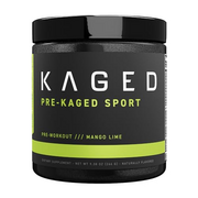 Kaged Athletic Sport Pre Workout Powder | Mango Lime | Energy Supplement for Endurance | Cardio, Weightlifting Sports Drink | 20 Servings