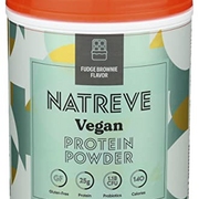 Natreve Vegan Fudge Brownie Protein Powder, 14.1 OZ