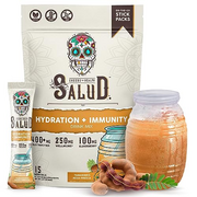 Salud 2-in-1 Hydration and Immunity Electrolytes Powder, Tamarindo - 15 Servings, Agua Fresca Drink Mix, Elderberry, Dairy & Soy Free, Non-GMO, Gluten Free, Vegan, Low Calorie, Only 1G of Sugar