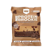 REDCON1 MRE Brookie - Whole Food Protein 15g Protein Snack, 5g Collagen, No Whey - Help Boost Energy & Fuel Muscles - Chocolate Chip Fudge Flavor Snack Bar (12 Pack)