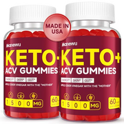 Keto ACV Gummies for Advanced Belly Fat Burn - Rapid Fat Burner Diet Supplement for Women Men - 1500mg Organic Gluten Free Apple Cider Vinegar with Mother - Support Gut Digestion
