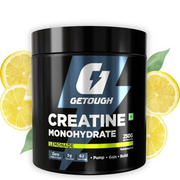 Creatine Monohydrate 250gm, 62 Servings | Boosts Athletic Performance | Fuels Muscles | Energy Support for Heavy Gym Workout, Lemonade Flavoured Creatine Powder