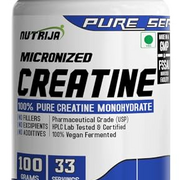 Pure Micronized Creatine Monohydrate Powder- 100grams | Pre/Post Workout Supplement for Muscle Repair & Recovery