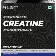 Micronised Creatine Monohydrate Powder | Creatine Supplement for Lean Muscle Volumization, Strength & Energy - Unflavoured - 83 Servings - 250g
