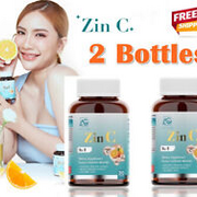 2X ZINC Aglam Dietary Supplement Reduce Acne Scar Nourish Brightening Skin