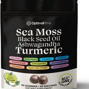 Antioxidant Gummy, Sea Moss 3000mg, Black Seed 2000mg, Ashwagandha 1000mg,...