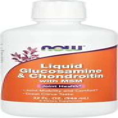 NOW Supplements, Glucosamine & Chondroitin with MSM, 32 Fl Oz (Pack of 1)