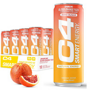 C4 Smart Energy Drink Boost Focus and Energy with Zero Sugar Natural Energy