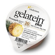 Gelatein Plus Pineapple High Protein Gelatin, 4-ounce cup (Sold as CS/36)