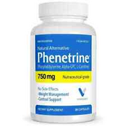 Phenetrine Nutraceutical Grade 750mg, 30 Capsules - Vitasource - (Pack of 2)