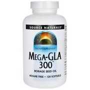 Source Naturals Mega-Gla 300 Borage Seed Oil 120 Sgels