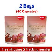 2 X Glory Astaxanthin Grape Skin Extract Aura Healthy Smooth Skin Anti-Oxidant