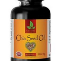 Omega 3 - Fatty acids - 2000 CHIA SEED OIL - antioxidant supplement - 1 Bottle