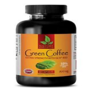 fat burner for men - GREEN COFFEE GCA 800mg - full body detox cleanser - 1 Bott
