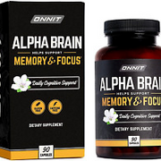 ONNIT Alpha Brain Premium Nootropic Brain Supplement 90 Count for Men & Women...