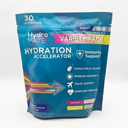 HydroMATE Electrolytes Powder Drink Mix 30 Variety Packets Hydration Exp 12/25
