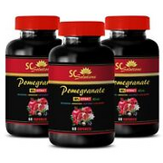 immune boosting - Pomegranate 40% Extract - lower cholesterol levels 3 Bottles