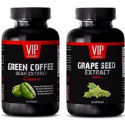 Antiaging Antioxidant supplement -GREEN COFFEE CLEANSE –GRAPE SEED EXTRACT COMBO