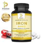 Iron (Ferrous Sulfate) 65mg - Anti-fatigue,Relieve Anemia,Support Erythropoiesis