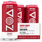 ZOA Zero Sugar Energy Drink, Cherry Limeade  Sugar Free 16 Fl Oz (12-Pack)