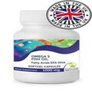 Omega 3 Fischöl 1000mg 1000 Kapseln Nahrungsergänzungsmittel EPA DHA 180-120