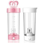 420ml Electric Mixing Cup Heart Protein Powder Automatic Shaker Bottle