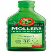Mollers Norwegian Fischöl Lebertran Omega 3 EPA DHA  Apfelgeschmack 250ml