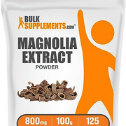 BULKSUPPLEMENTS.COM Magnolia Bark Extract Powder - Magnolia Officinalis, Magnolia Bark Supplement, Magnolia Extract - Gluten Free, 800mg per Serving, 100g (3.5 oz) (Pack of 1)