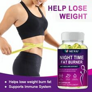 Night Time Fat Burner Supplement,Weight Loss,Appetite Suppressant,Slimming,Detox