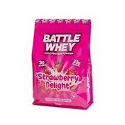 Battle Whey High Protein Powder 900g - Strawberry Delight 23g PS- FREE DELIVERY