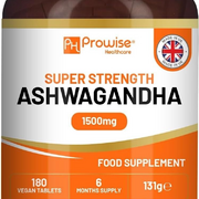 Ashwagandha 1500mg 180 Vegan Tablets | 6 Months’ Supply | Pure High Strength Ash