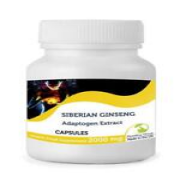 Siberian Ginseng 500 Capsules British Quality Metabolism Formula